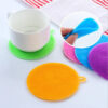 6Pcs Silicone Cleaning Brushes Soft Silicone Scouring Pad Washing Sponge Dish Bowl Pot Cleaner Washing Tool Kitchen Accessories