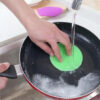6Pcs Silicone Cleaning Brushes Soft Silicone Scouring Pad Washing Sponge Dish Bowl Pot Cleaner Washing Tool Kitchen Accessories