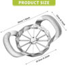 apple slicer and corer, sturdy and sharp 12 blade stainless steel apple cutter divider pitter fruit cutter tools