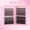 640 eyelash extensions d roll, 9 18mm, 30d 80d thickness, perfect for cat eyes, baby eyes, and natural styles