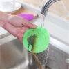 6Pcs Silicone Cleaning Brushes Soft Silicone Scouring Pad Washing Sponge Dish Bowl Pot Cleaner Washing Tool Kitchen Accessories