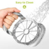 apple slicer and corer, sturdy and sharp 12 blade stainless steel apple cutter divider pitter fruit cutter tools