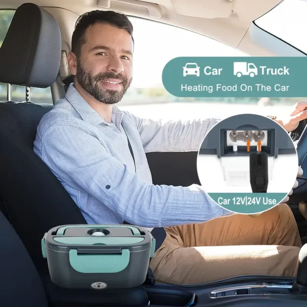 2-In-1 Electric Heating Lunch Box Car