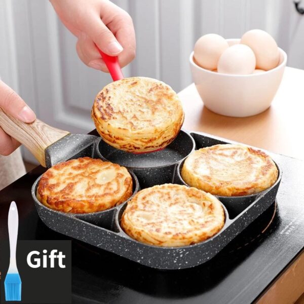 Four-hole Frying Pot Pan