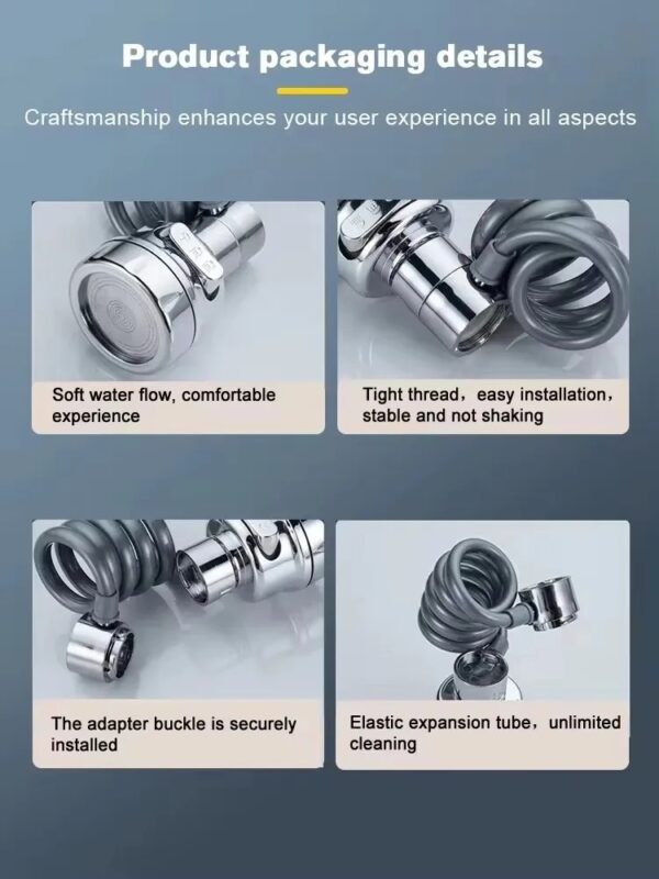 Kitchen Faucet Sprayer Attachment with Stretchable Hose