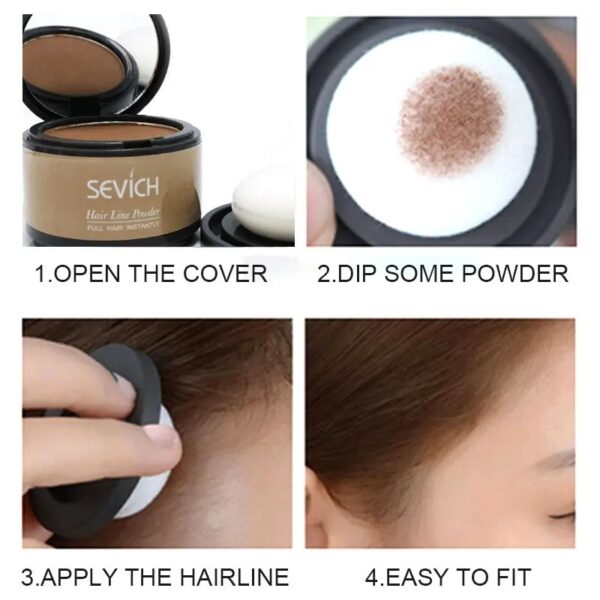 sevich hairline powder 4g hairline shadow powder makeup hair concealer natural cover unisex hair loss product