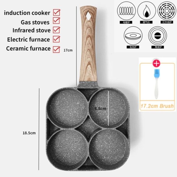 Four-hole Frying Pot Pan